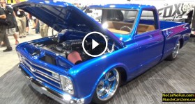 Amazing Blue Chevrolet C10 Truck at 2015 Sema Motor Show
