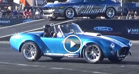 Classic Shelby Cobra Drifting on 2015 SEMA Show at 2015 Sema Motor Show