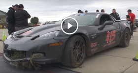 3000 horsepower Z06 catches some air at 190 mph
