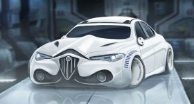 Alfa Romeo Giulia 'Stormtrooper Edition' front three quarters - cl