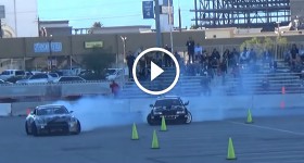 Drifting Show with Nissan GTR and BMW at SEMA Show Ignited 2015