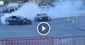 Drifting Show with Nissan GTR and BMW part 2 at SEMA Show Ignited 2015