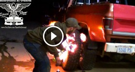 Explosion to Seat Truck Tire