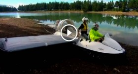 The homemade flying hovercraft