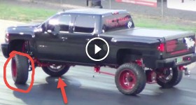Dodge Challenger SRT8 vs DURAMAX Breaks (Drag Racing)