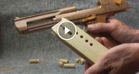BLOW⇔BACK RUBBER BAND GUN 04.2 I.W.I DESERT EAGLE ejection is added