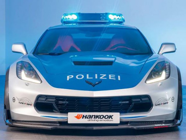 Chevy Corvette C7 German Police Car full front end
