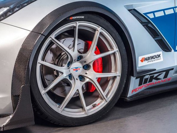 Chevy Corvette C7 German Police Car wheel close up