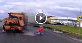 Dumb Guy Lays Under A Truck