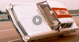 Stunt Driving 1966 Chevys by Joie Chitwood Thrill Show Hell Drivers from 'Impact '66'
