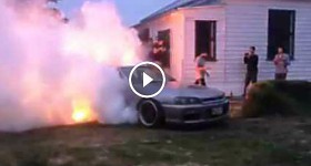 THE MOST EPIC BURNOUT NISSAN SKYLINE GTR R34