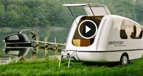 Ultimate Glamping The Caravan That Floats Like a Boat