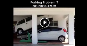 When you have parking for one, but have two cars... check this solution
