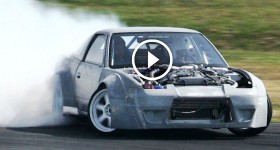 800 HP VR38DETT powered Nissan 200SX drifting - Francesco Conti on board