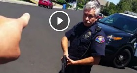 Cop confrontation goes viral