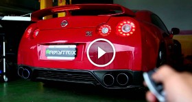 Nissan GT-R R35 with Armytrix full Titanium Performance Valvetronic Exhaust - Revs!