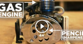 Nitro Engine Powered PENCIL Sharpener!