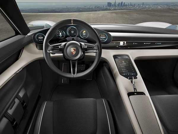 Porsche Mission E concept interior