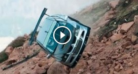 RACE CAR GOES OVER CLIFF - 3 ANGLES AMAZING CRASH! - UPDATE