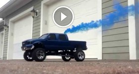 Scx10 f250 rc truck Rollin coal launch