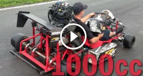 1000cc Go Kart - LOUD ENGINE SOUND!