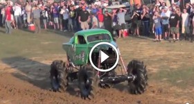 CRASH LESSONS WITH A MEGA TRUCK!!