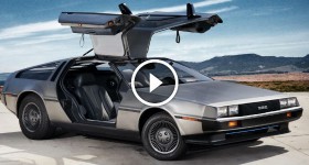 DeLorean DMC-12 side front three quarters