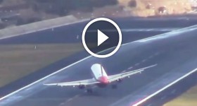 Europe’s dangerous airport Incredible pilot skills as planes try to land in crazy crosswinds