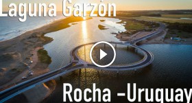 Laguna Garzón circular bridge in Urugway