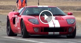 Modified Ford GTs On An Airstrip