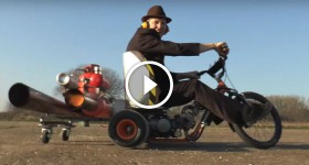 Pulse Jet Trike Drifting