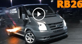 RB26dett Ford Transit van DRIFT!