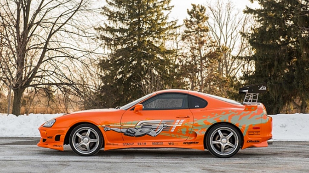 Walker ‘s Supra from Fast and Furious side view NO Car