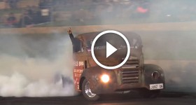Rat Rods Rule JOBZ ON - Supercharged Ratrod Truck Banging Flames at Whoop Wednesday