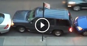 Amazing Parking Skills and Nerves By This Guy!