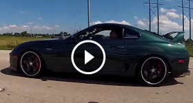 Lambo Aventador vs High HP Supra