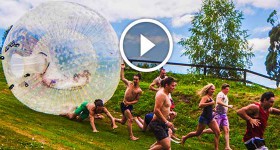 Rolling ball Indiana Jones in Real Life! In 4K!