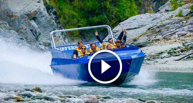 Jet Engine Strapped to Boat - Jetboating in New Zealand! Play On! in 4K!