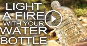Starting a Fire With a Water Bottle