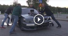 Big block NITROUS Volvo V40 - Big Tire KING!