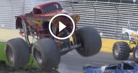 Monster Truck Games Throwdown - Video Vault - Over Bored Freestyle - Grand Rapids 2015