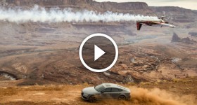 Audi RS7 8 Disciplines of Flight Converge over Moab Chain Reaction (4k)