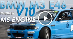 BMW E46 M3 powered by V10 M5 engine - 550 HP - Drift - PURE SOUND