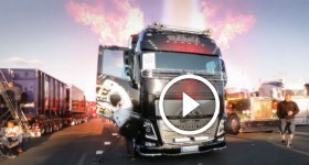 Volvo FH16 Trucks - The ‘Ace of Spades’ truck - as heavy metal as it gets - Welcome to my cab - light