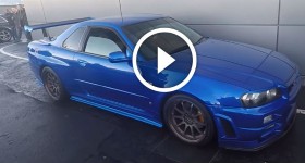 Nissan Skyline GT-R R34 650hp anti lag Exhaust revs popping featuring fully built Tomei HKS Engine