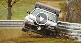 Nissan Skyline R34 GTR CRASH - Nordschleife Touristenfahrten 03.04.2016