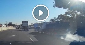 Truck Tire Blowout