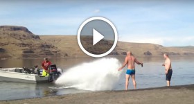 Outboard Jet shower HILARIOUS!