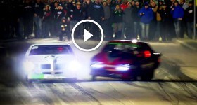 Behind the street racing wreck Big Chief & The Crow Street Outlaws