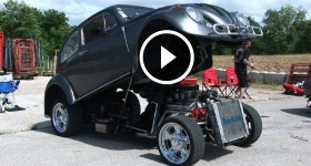 Custom Flip Top VW Beetle engine swap Funny Bug with 327 Chevy